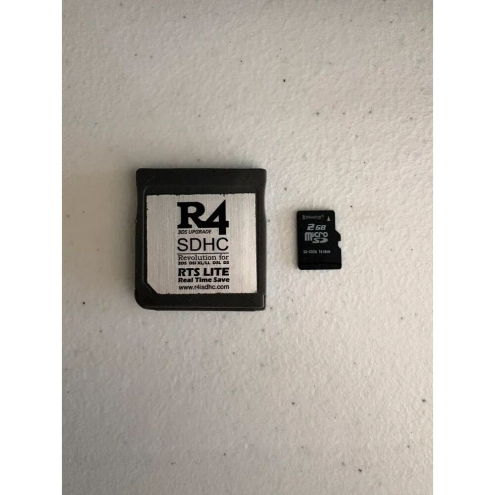 R4 flash card with 2GB microSD for Nintendo DS and DS Lite, tested working